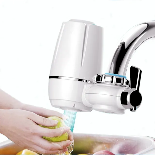 Filtre robinet cuisine céramique compact blanc ABS bague…