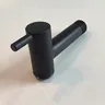 Robinet froid simple en laiton noir – vue 4