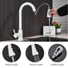 Senlesen robinet de cuisine blanc extractible – vue 3