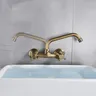 Robinet de cuisine en laiton Antique – vue 4