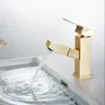 Mitigeur lavabo levier unique monotrou laiton or brossé… – vue 4