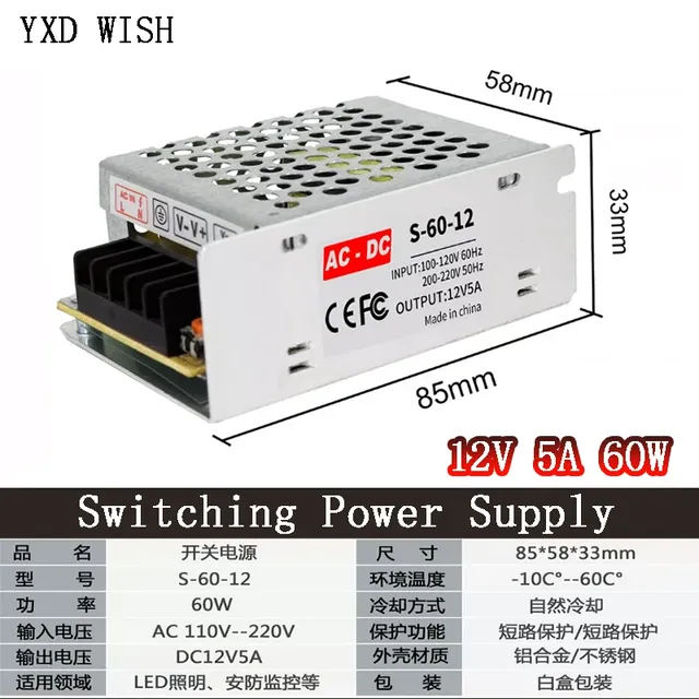 Transformateurs 220V à 3V 5V 9V 12V 15V 24V 36V 48V – vue 3