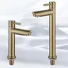 SUS304 robinet froid unique robinet de lavabo en or… – vue 4