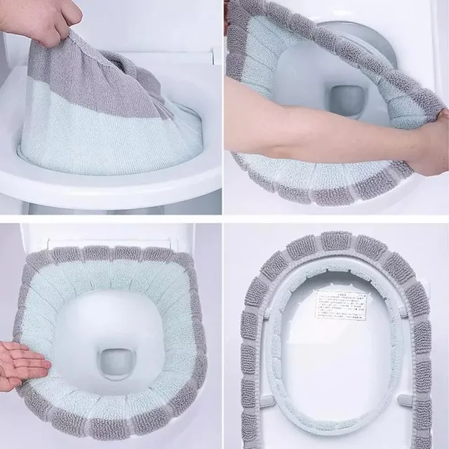 Housse siège toilette chauffante lavable douce… – vue 5