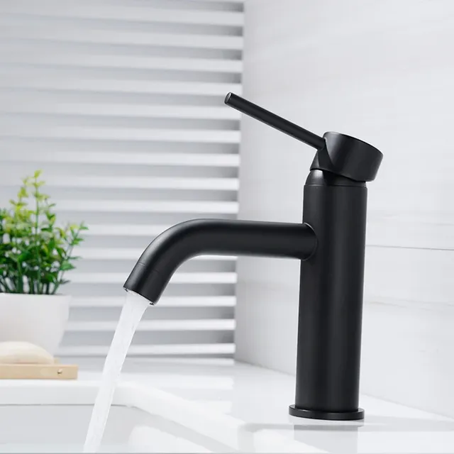 Robinet de lavabo de salle de bains blanc – vue 5