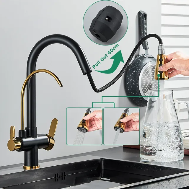 Robinet de cuisine à eau avec filtre à capteur tactile 2… – vue 3