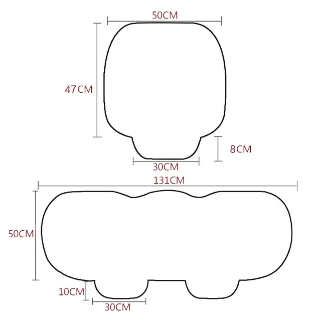 SEAMETAL housse de siège de voiture en peluche coussin… – vue 6
