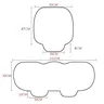 SEAMETAL housse de siège de voiture en peluche coussin… – vue 6