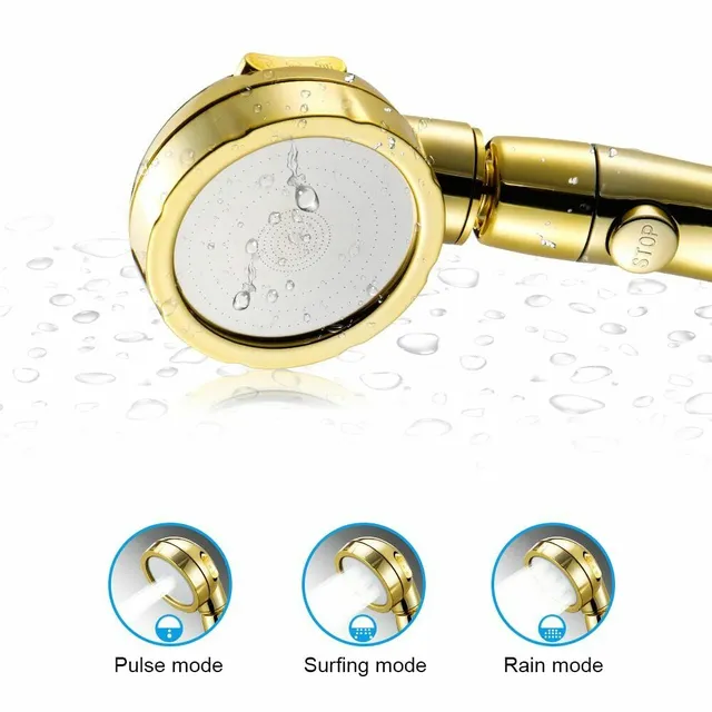 Pommeau douche main haute pression trois modes bouton… – vue 4