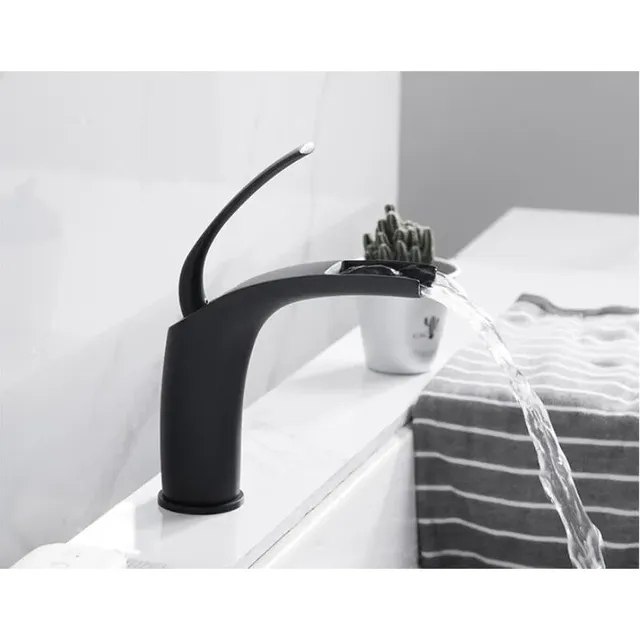 Robinet lavabo mitigeur monocommande montage plan bec… – vue 4