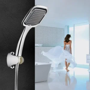 Grande douche à main à pluie, ensemble de pommeaux de douche à haute pression, robinet de salle de bain avec tuyau de douche de 1.5m, accessoires Grande douche à main à pluie, ensemble de pommeaux de douche à haute pression, robinet de salle de bain avec tuyau de douche de 1.5m, accessoires
