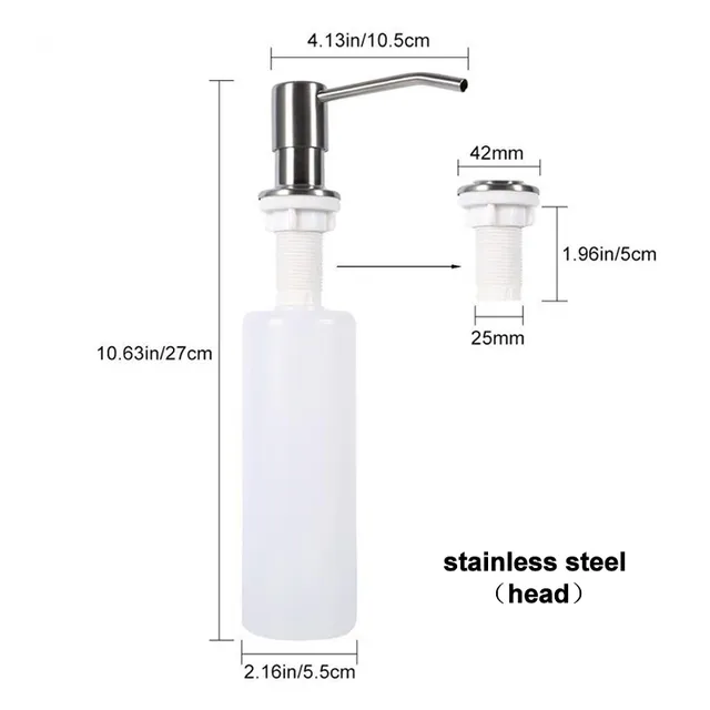 Distributeur savon liquide encastrable évier inoxydable… – vue 4