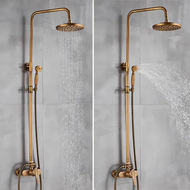 Ensemble de robinets de douche de Style laiton Antique – vue 4