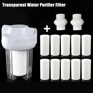 Pré-filtre en coton PP transparent de 1/2 pouces
