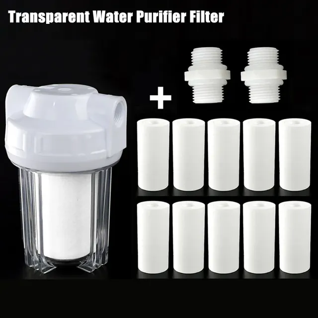 Pré-filtre en coton PP transparent de 1/2 pouces