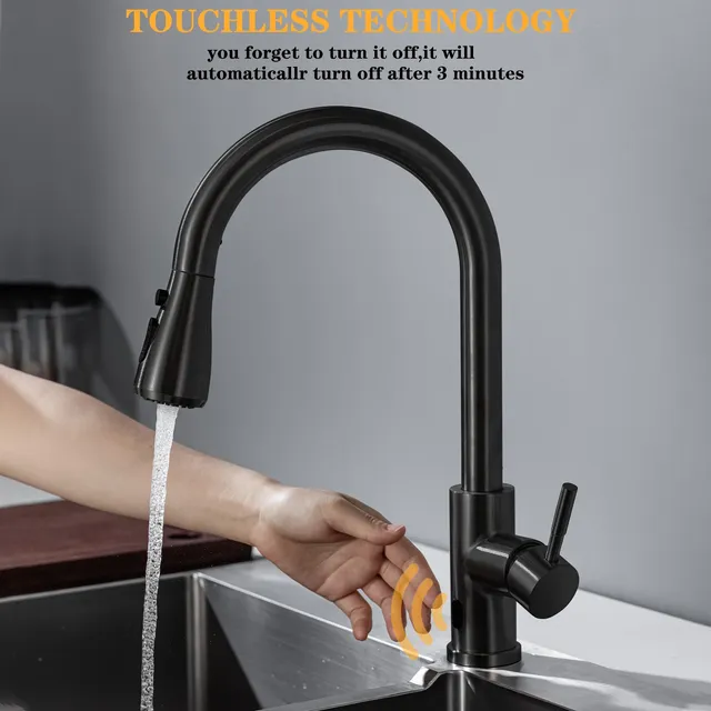 Robinet de cuisine intelligent sans contact – vue 3