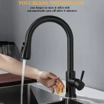 Robinets de cuisine intelligents sans contact, grue pour capteur, robinet d&rsquo;eau de cuisine, mélangeur d&rsquo;évier, robinet rotatif sans contact, capteur mélangeur d&rsquo;eau