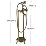 Robinet colonne bain douche îlot rétro victorien bronze… – vue 6