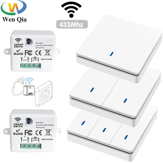 Interrupteur intelligent sans fil 433Mhz RF 86