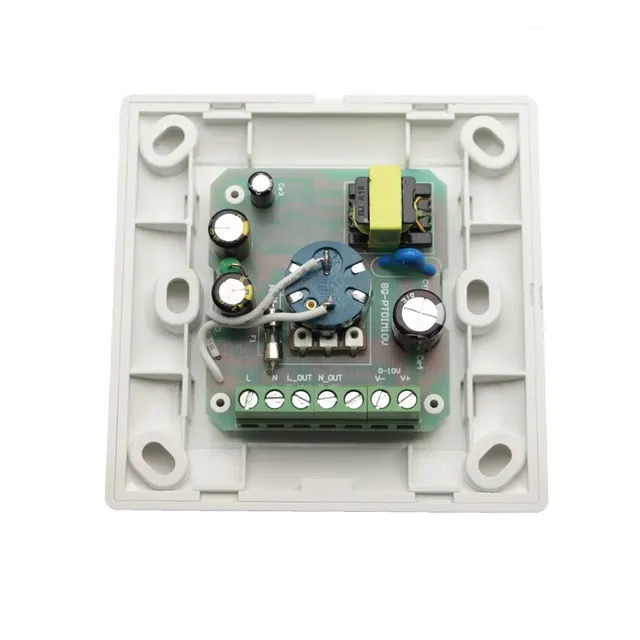 Variateur éclairage mural encastrable carré blanc… – vue 2