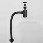 Bassin Bouteille Piège En Laiton HOSink Siphon proximité ins avec Pop Up Drain Noir P-TRAP Tuyau Déchets