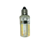 Ampoule LED E10 110v à intensité variable, gel de silicium, bulle E10 220V, type pièce de monnaie, haute puissance, E10 LED 220V, variable 3014-64smd E10
