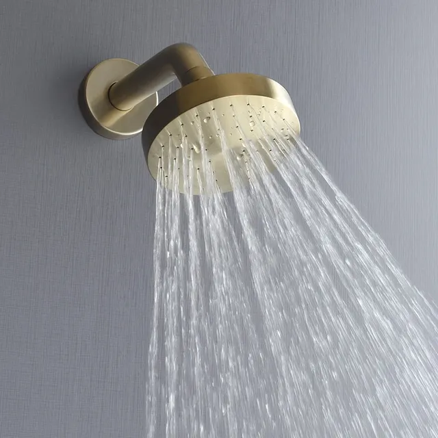 Fixateur de salle de bains en or brossé – vue 4