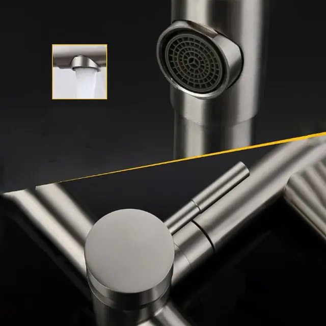 Robinet d'évier de cuisine brossé en acier inoxydable 304 – vue 4