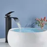 Rozin robinet de lavabo noir mat monté sur le pont grue… – vue 6