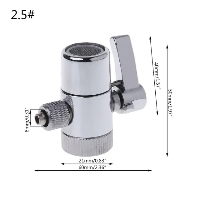 Vanne dérivation robinet filtre eau connecteur tube… – vue 7