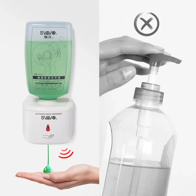 SVAVO 750ml distributeur de savon automatique mural… – vue 6