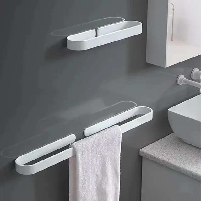 Kit d'accessoires de salle de bains blanc – vue 2