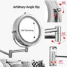 Miroir de salle de bain étendu à bras pliant avec… – vue 4