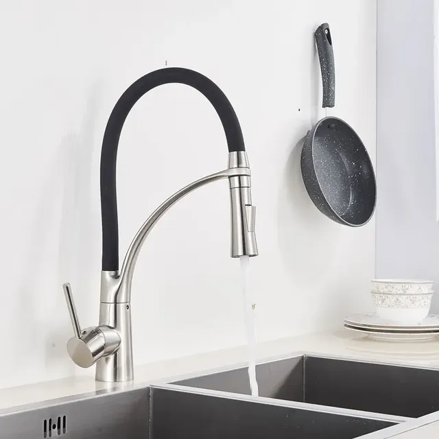 Robinet mitigeur de cuisine en caoutchouc… – vue 4