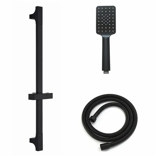 Barre coulissante de douche noire