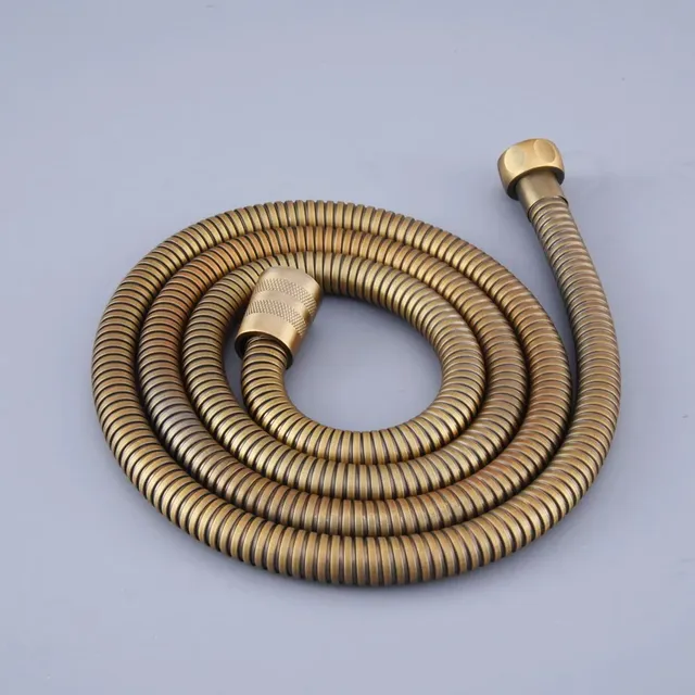 Tuyau douche flexible laiton brossé 150cm fileté… – vue 6