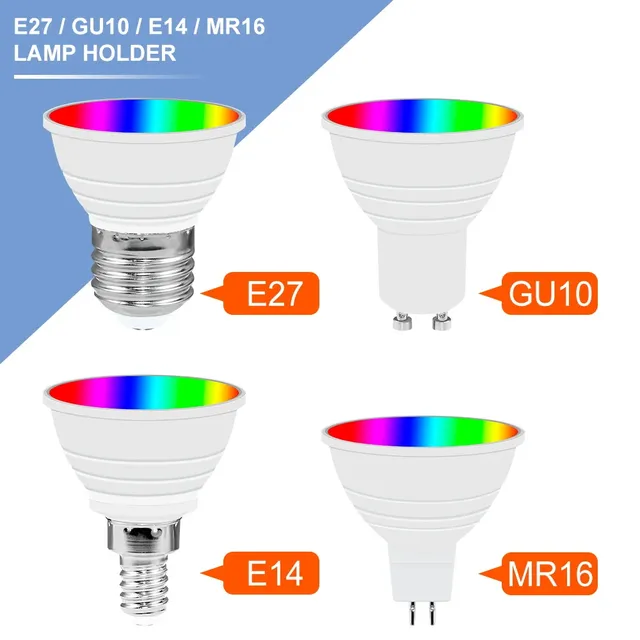 220V LED intelligente RGB lumière Tuya ampoule E27 lampe… – vue 5