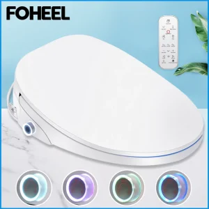 FOHEEL-Juste de siège de toilette intelligente, bidet électronique, siège propre et sec, housse de siège de toilette chauffante, F4