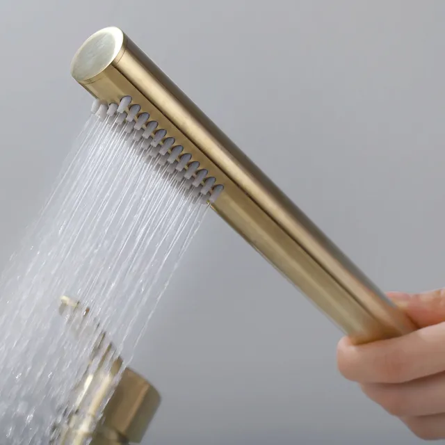Mitigeur baignoire trois trous monocommande laiton noir… – vue 6