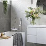 Mitigeur mural baignoire cascade laiton noir mat bec… – vue 5