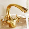 Robinet de lavabo de salle de bains en laiton et cristal… – vue 4
