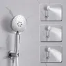 Colonne thermostatique murale chromée pommeau rond… – vue 6