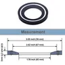 Rosace anneau finition bonde lavabo vasque poser disque… – vue 6