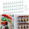 Pince murale en plastique pour épices, rangement de cuisine à domicile, ingrédients T1, accessoires de bocaux, outils de support, 1/4 pièces