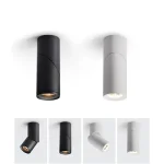 Spot lumineux LED rotatif avec technologie COB, éclairage d&rsquo;intérieur, luminaire de plafond, lumière blanche chaude/froide, AC110-220V