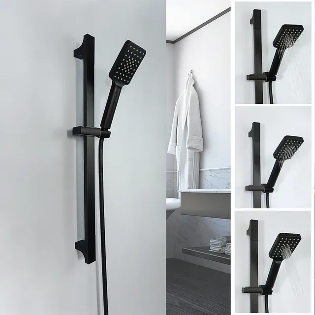Pommeau de douche à main ABS noir 3 fonctions – vue 2