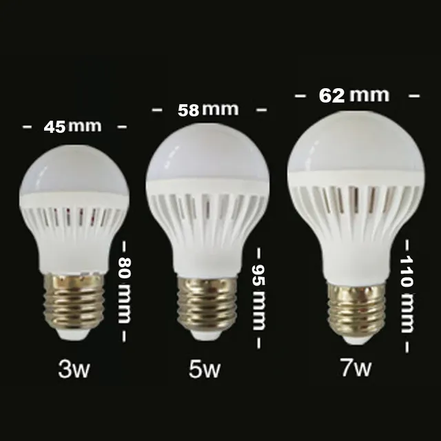 Ampoule Led E27 B22 220V 110V 3W 5W 7W 9W 12W – vue 3