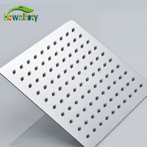 Pommeau de douche chromé en acier inoxydable, 6-12 pouces, pomme de bain à pluie, plafond mural, accessoires de salle de bains, économie d&rsquo;eau pour douche