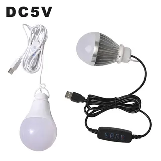 Ampoule LED à intensité variable avec interrupteur marche/arrêt