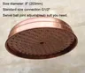 Pommeau de douche rond en cuivre rouge Antique de 8 pouces – vue 2